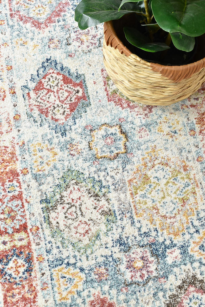 Casablanca 0414A Tile Grey Runner Rug