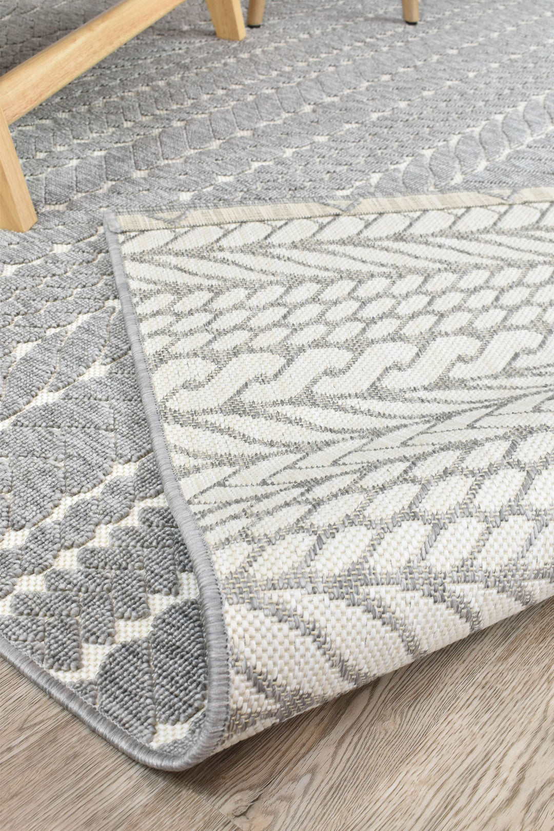 Fenix Grey White Rug 20469-302