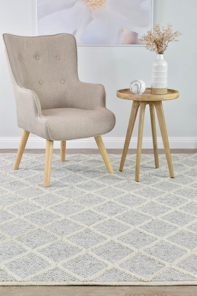 France Wool Grey Rug