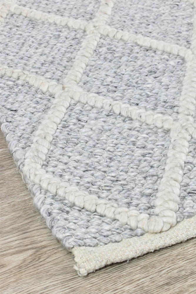 France Wool Grey Rug