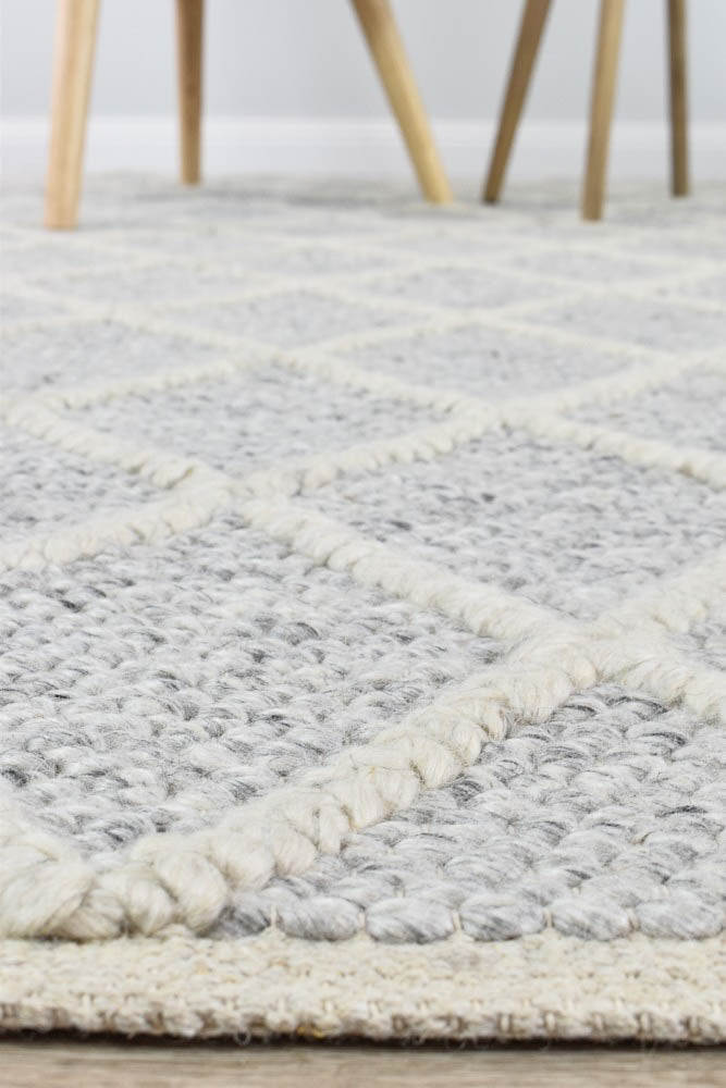 France Wool Grey Rug