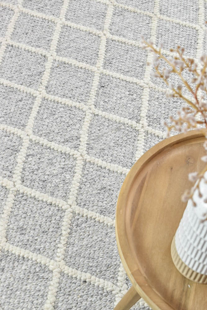 France Wool Grey Rug