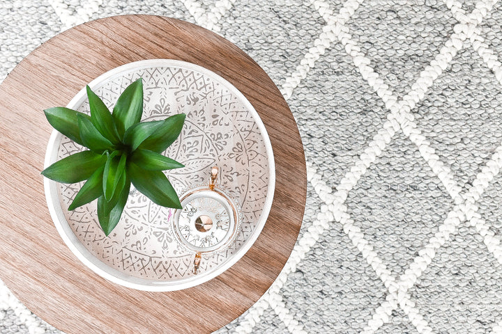 France Wool Grey Rug