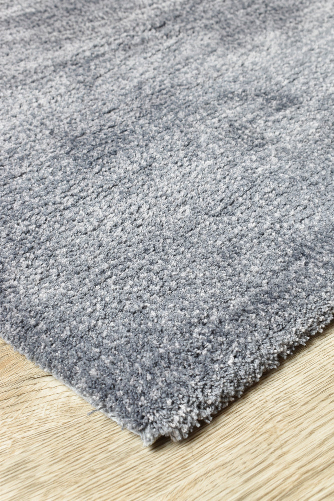 Grey Highlight Shaggy Rug