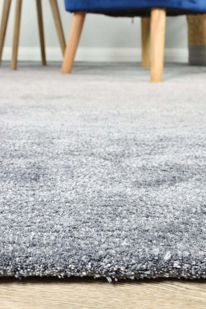 Grey Highlight Shaggy Rug