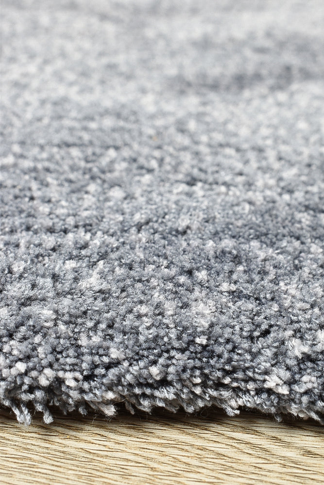 Grey Highlight Shaggy Rug