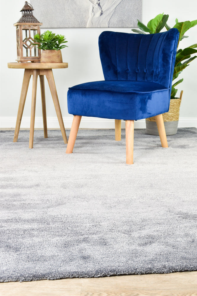 Grey Highlight Shaggy Rug