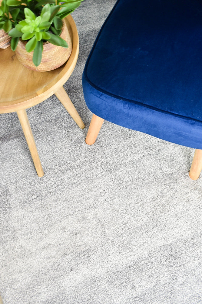 Grey Highlight Shaggy Rug