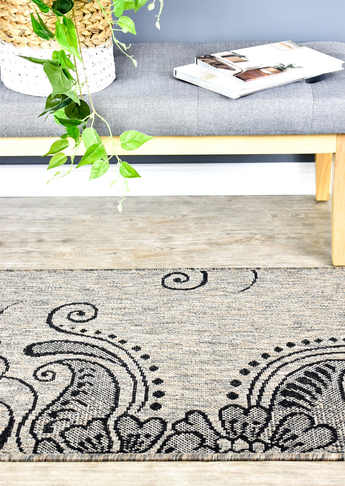 long island Runner Beige Grey Rug 2902-J48H