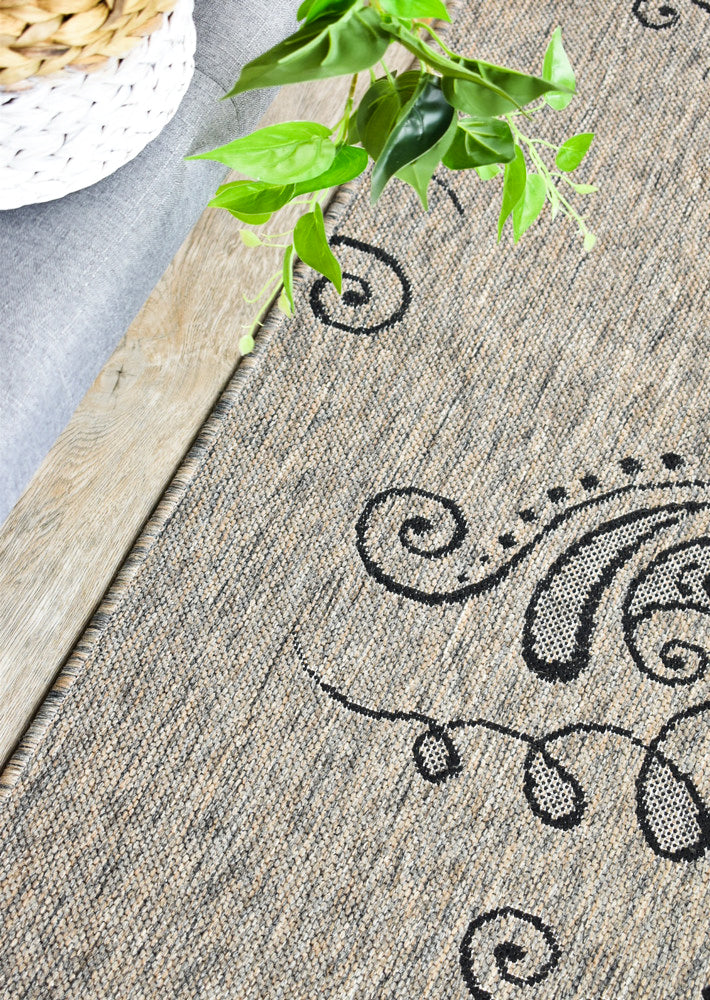 long island Runner Beige Grey Rug 2902-J48H