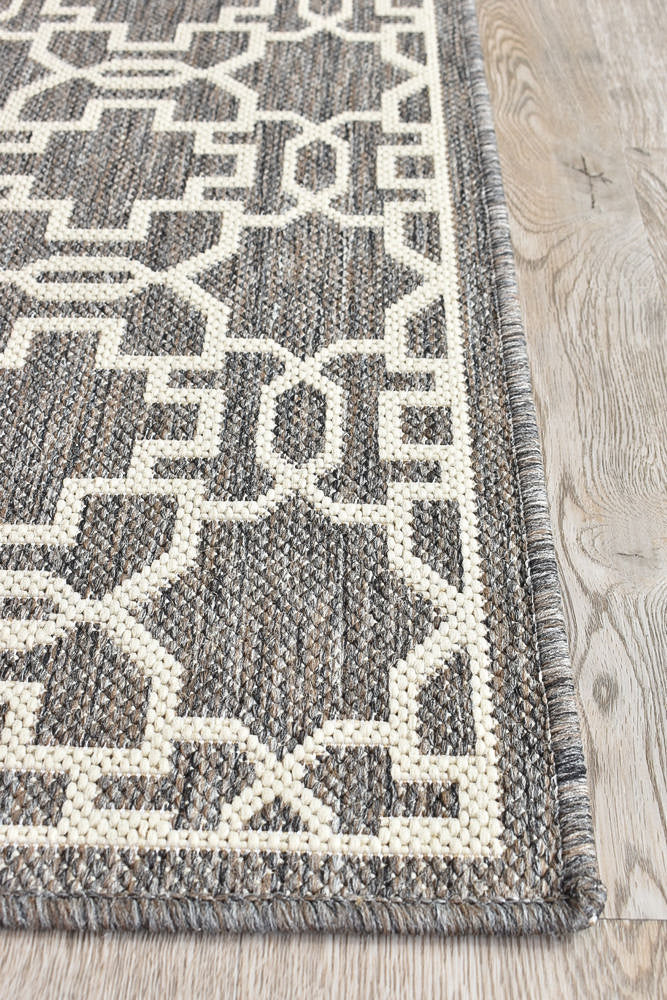 Long Island Brown Cream Rug 208-W71E