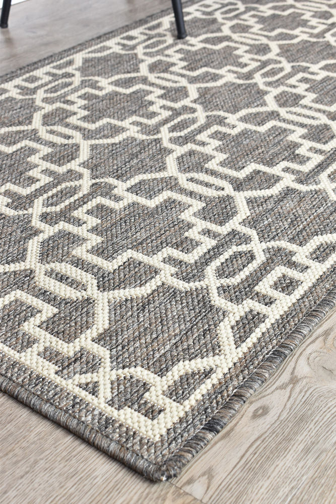 Long Island Brown Cream Rug 208-W71E