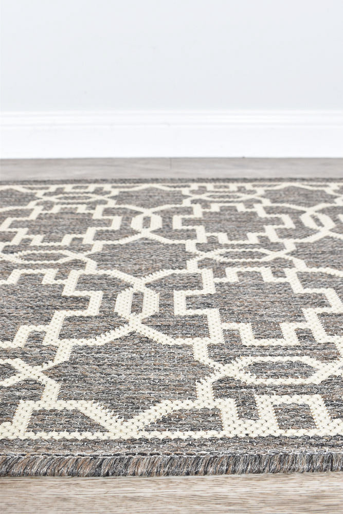 Long Island Brown Cream Rug 208-W71E