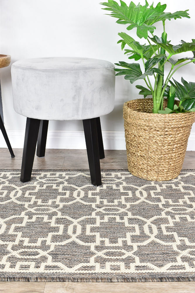 Long Island Brown Cream Rug 208-W71E