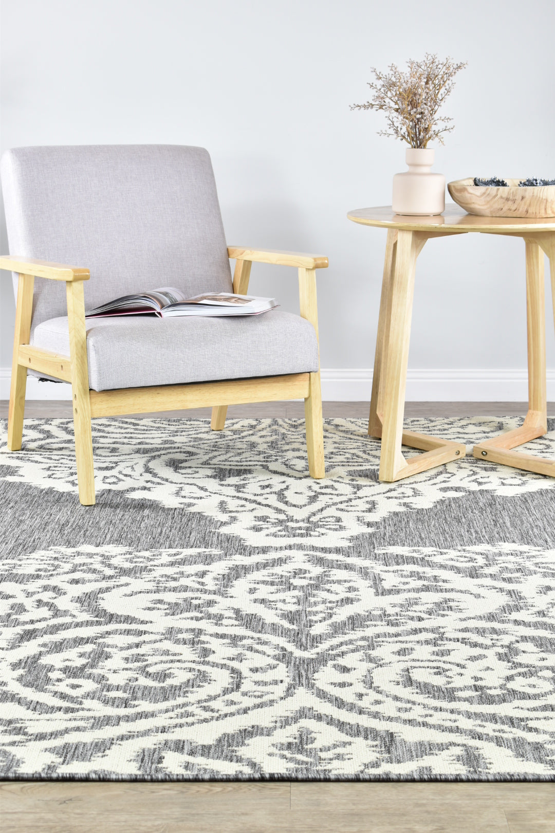 Long Island Grey Cream Rug 5605-GU6E