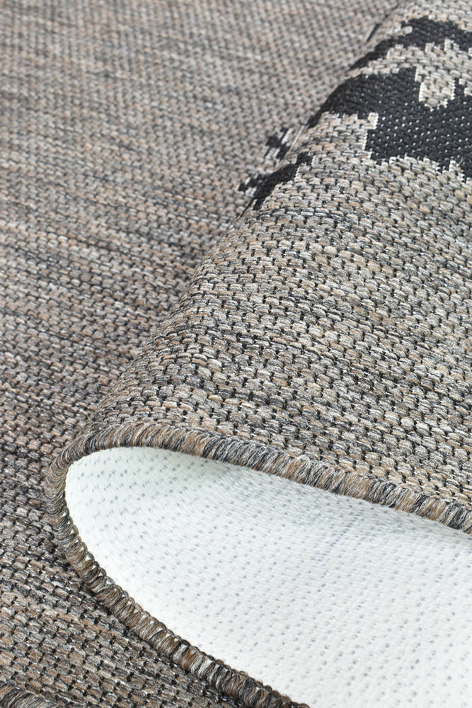 Long Island Brown Black Rug 5605-J48H