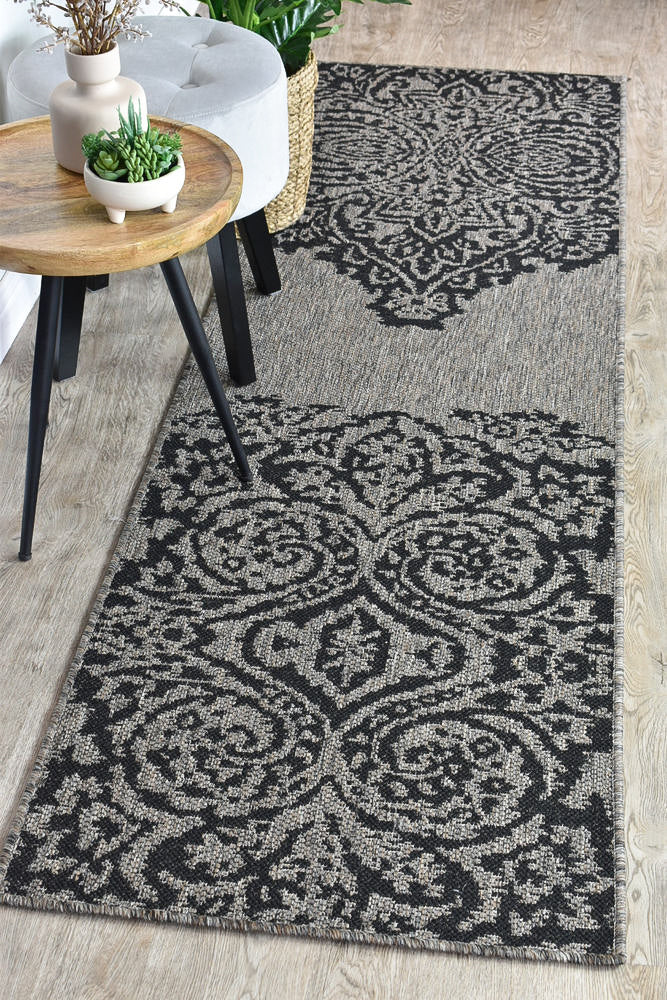 Long Island Brown Black Rug 5605-J48H