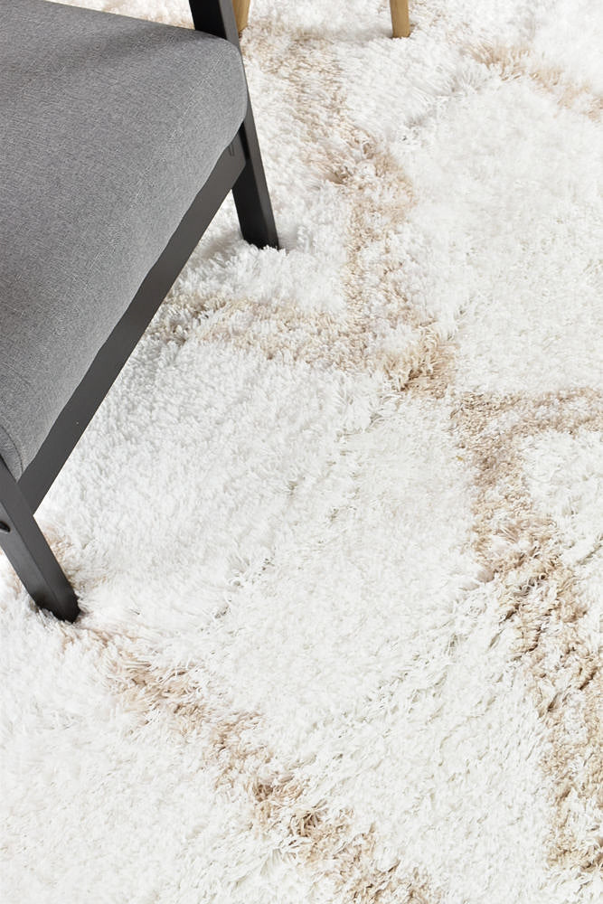 Mascot Beige White Rug 8745A
