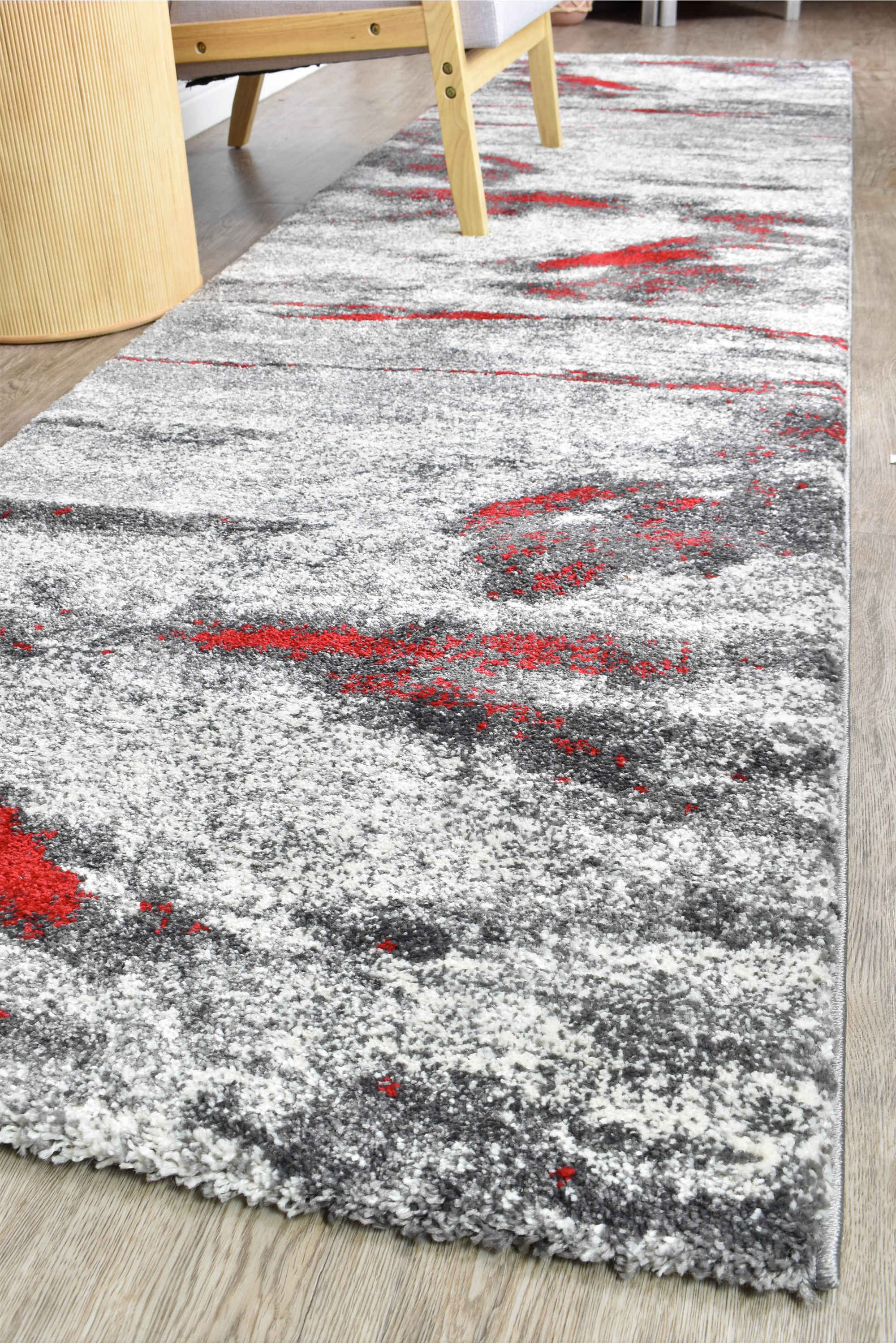 Millard 176 Grey Red Rug