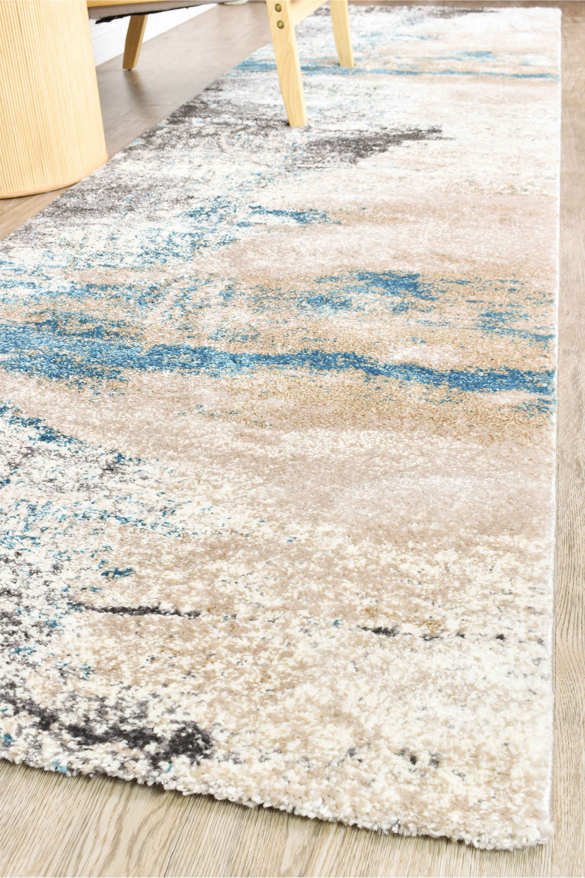 Millard 854 Beige Turquoise Runner