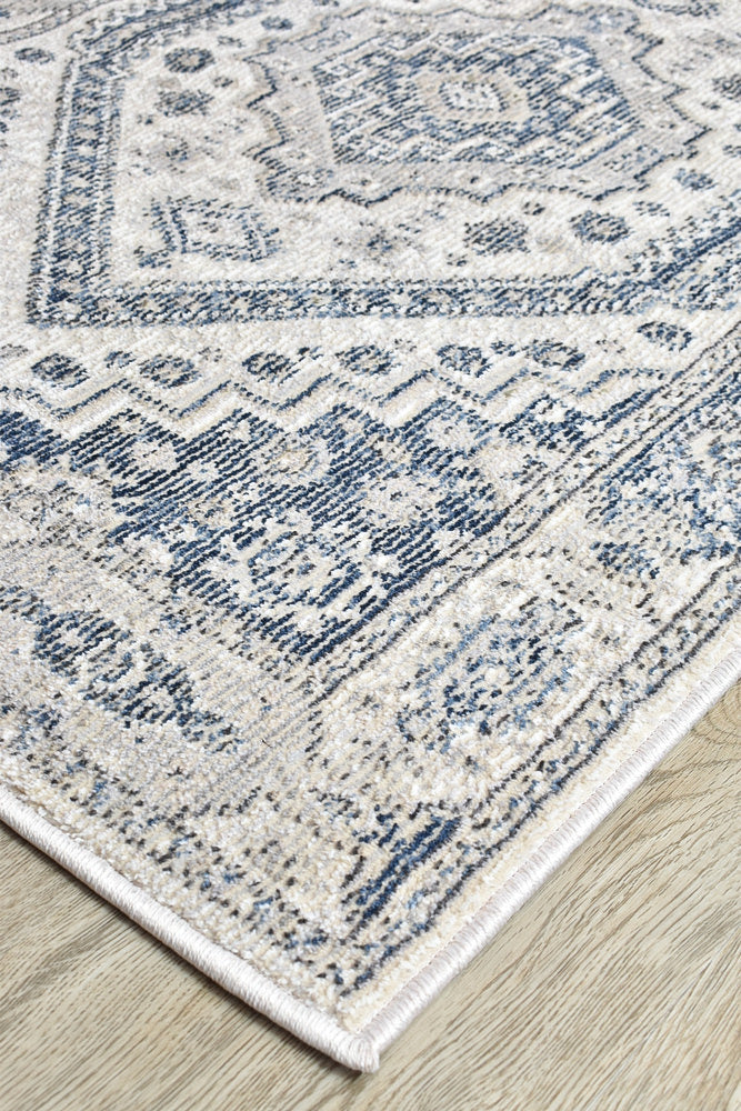 Marakesh Cream Blue Rug A161A