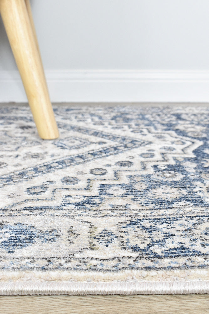 Marakesh Cream Blue Rug A161A