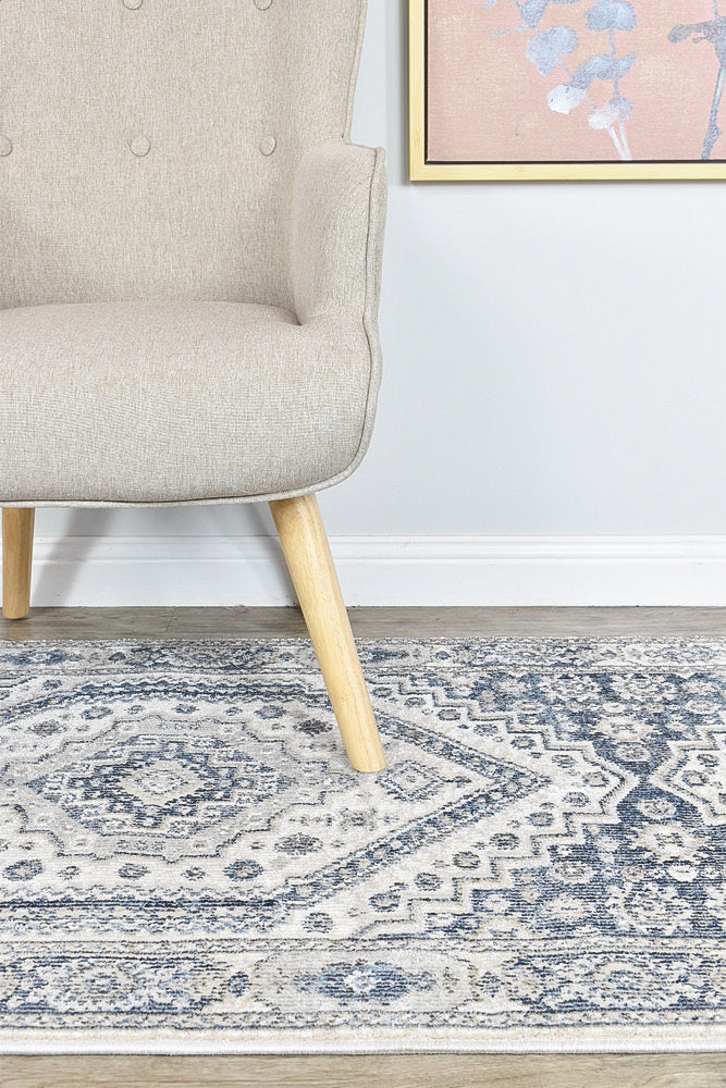 Marakesh Cream Blue Rug A161A