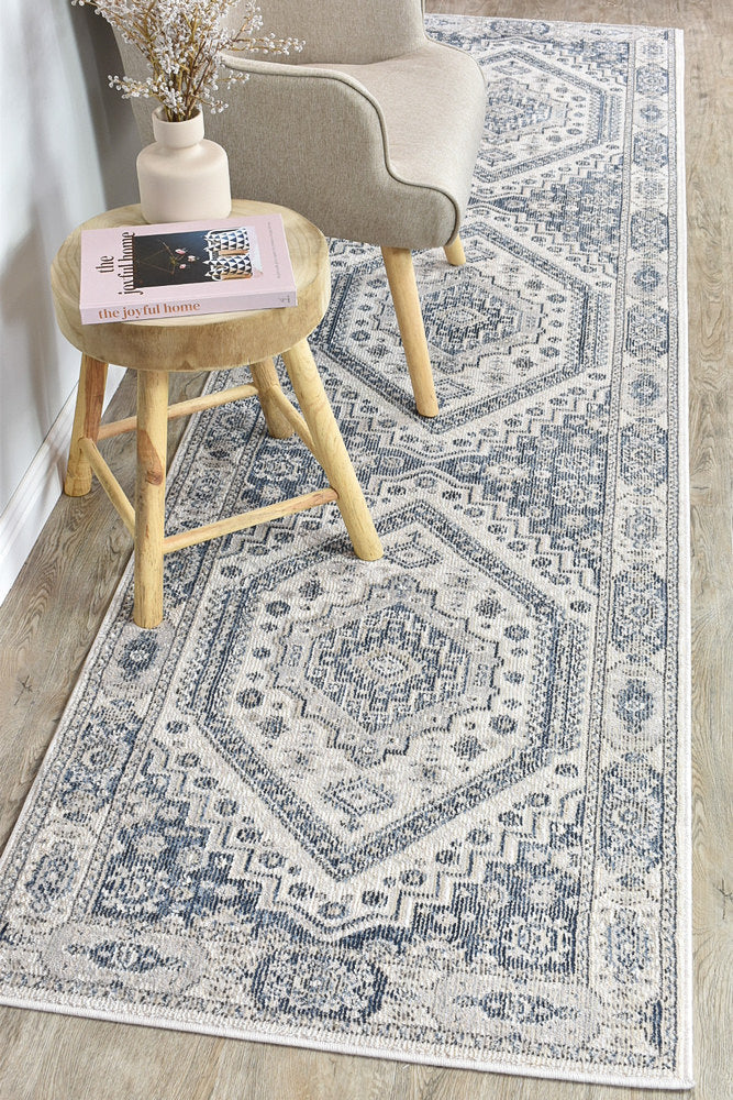 Marakesh Cream Blue Rug A161A
