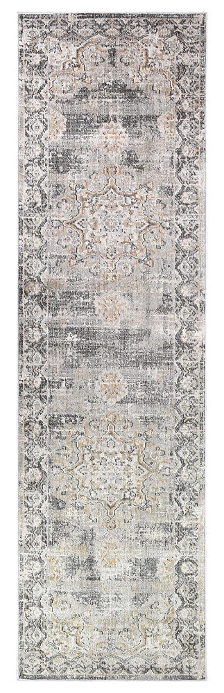Marakesh L.Grey Runner Rug 0318A