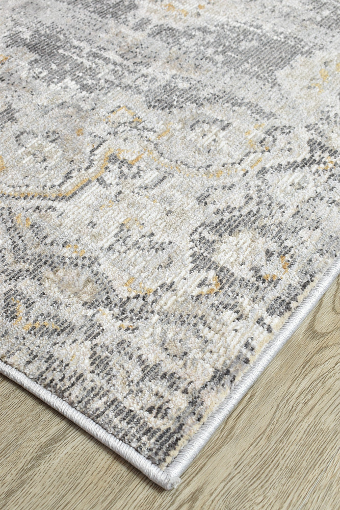Marakesh L.Grey Runner Rug 0318A
