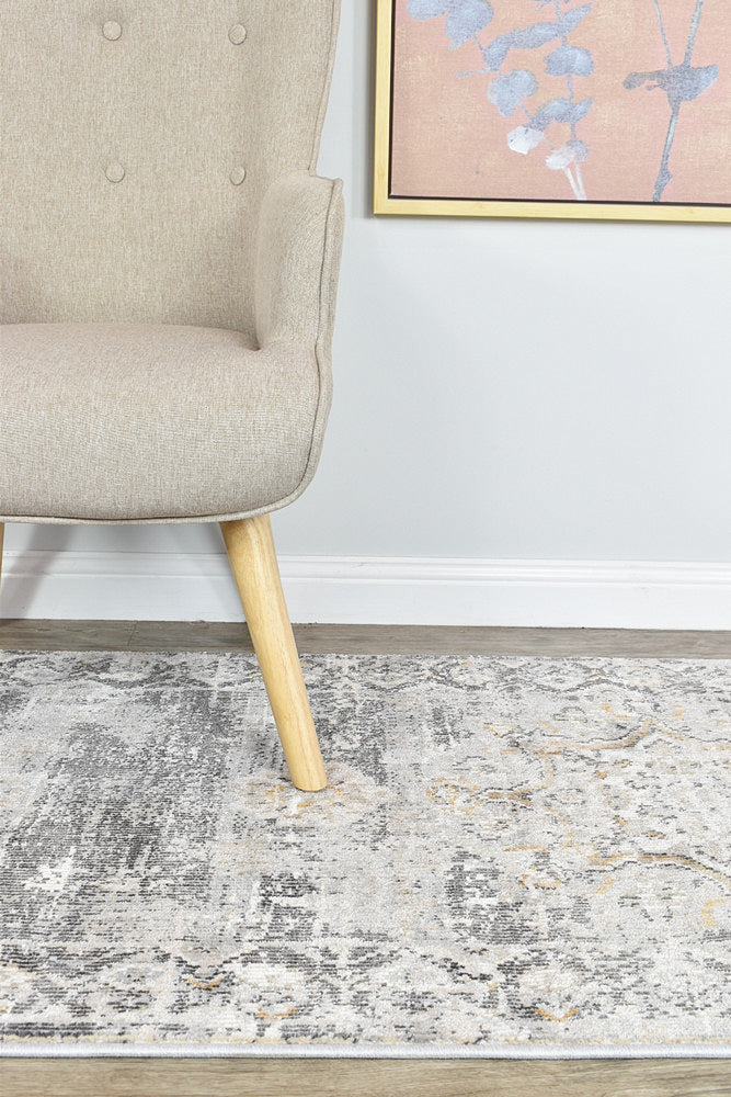 Marakesh L.Grey Runner Rug 0318A