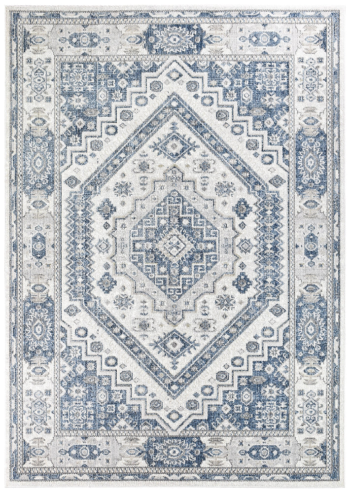 Marakesh Cream Blue Rug A161A