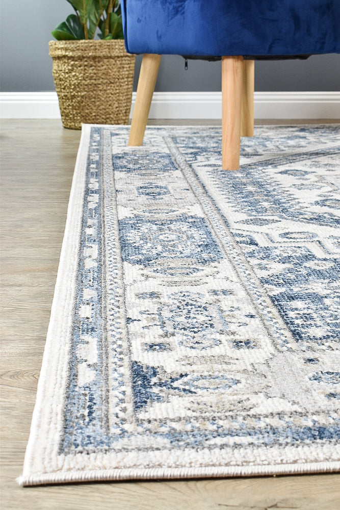 Marakesh Cream Blue Rug A161A