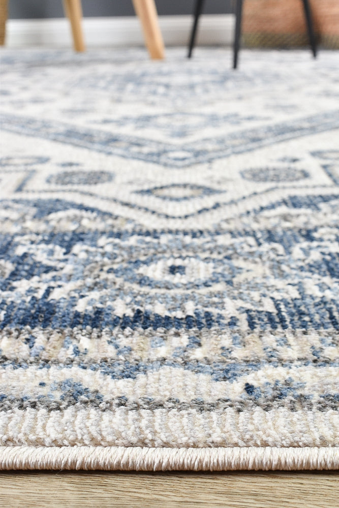 Marakesh Cream Blue Rug A161A