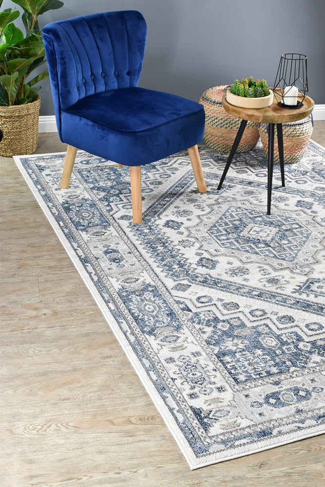 Marakesh Cream Blue Rug A161A
