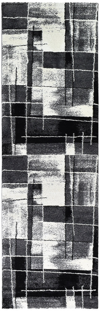 Millard 297 Dark Grey Black Rug