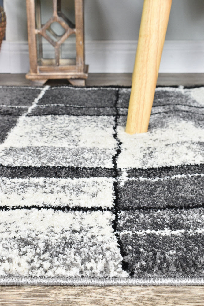 Millard 297 Dark Grey Black Rug