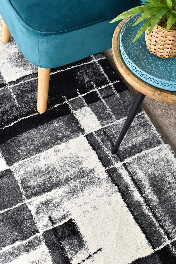 Millard 297 Dark Grey Black Rug