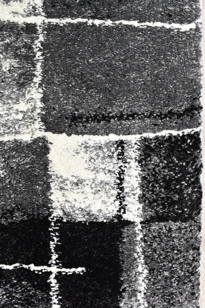 Millard 297 Dark Grey Black Rug