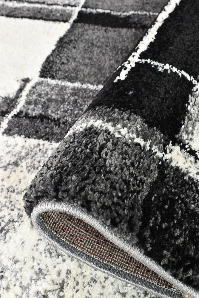 Millard 297 Dark Grey Black Rug