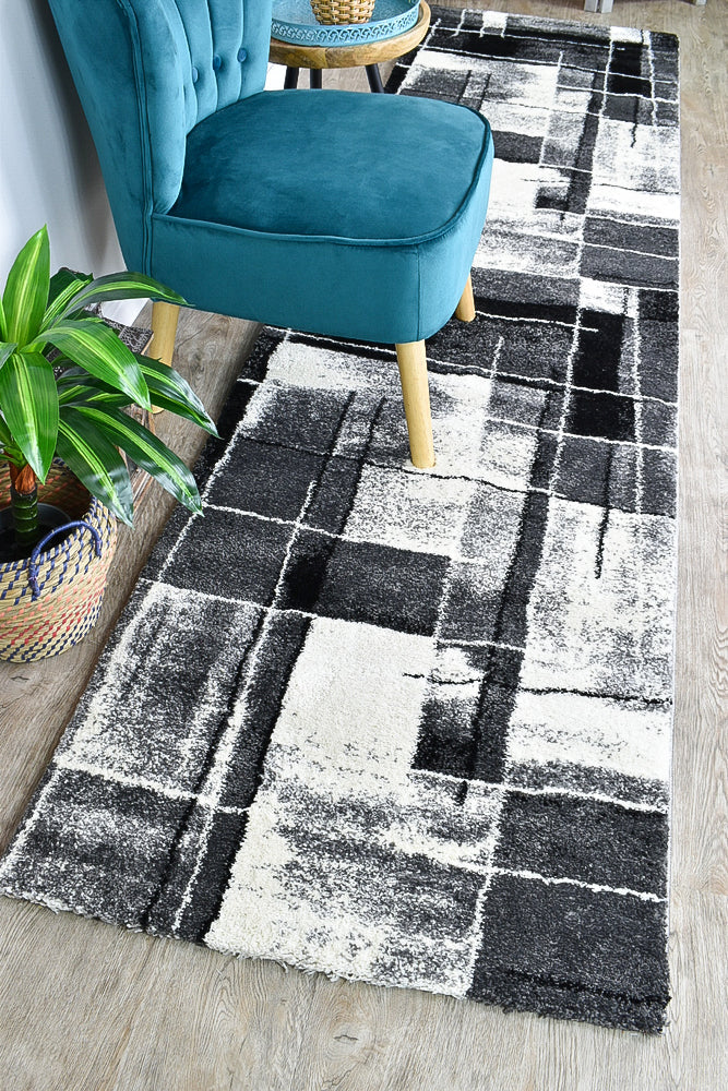 Millard 297 Dark Grey Black Rug