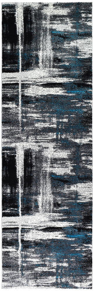 Millard 347 Light Grey Turquoise Runner