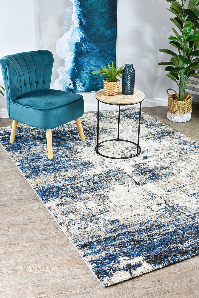 Millard 651 White Blue Rug
