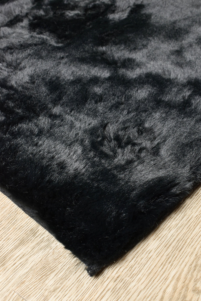 Plush Black Rug