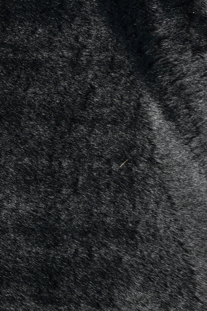 Plush Black Rug