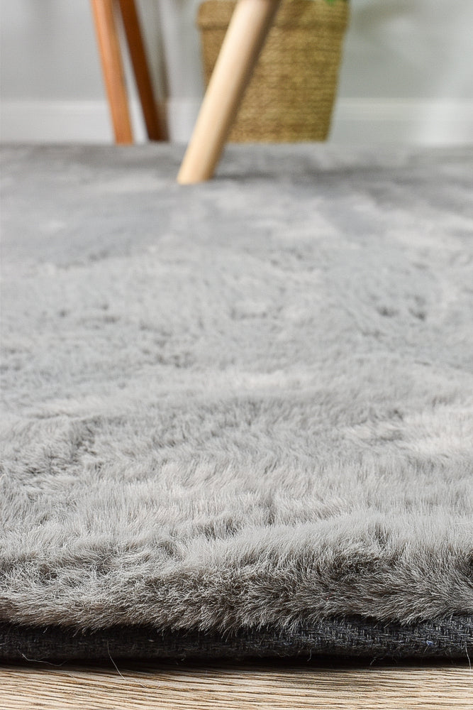 Plush Round Grey