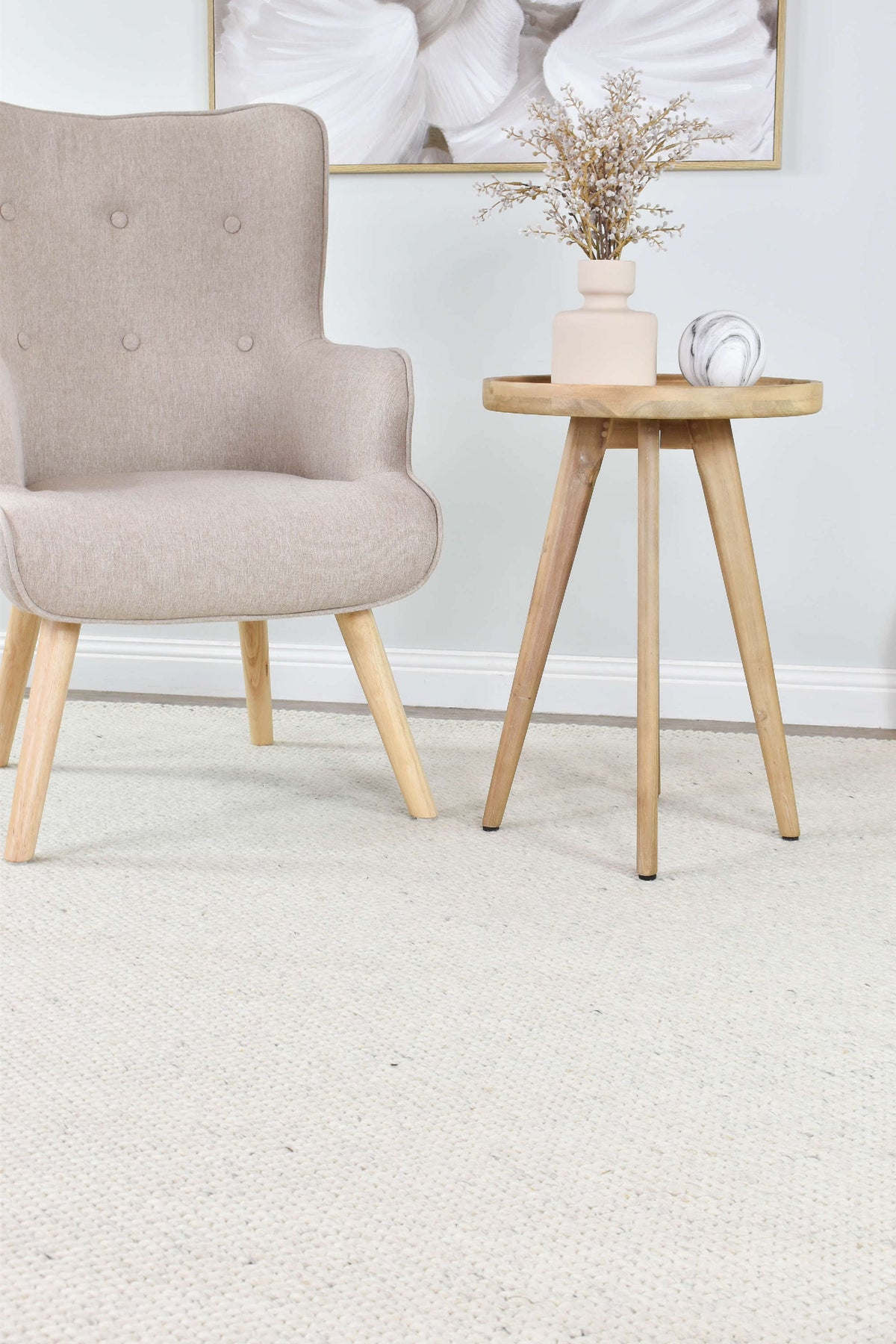 Sibble Cream Wool Rug