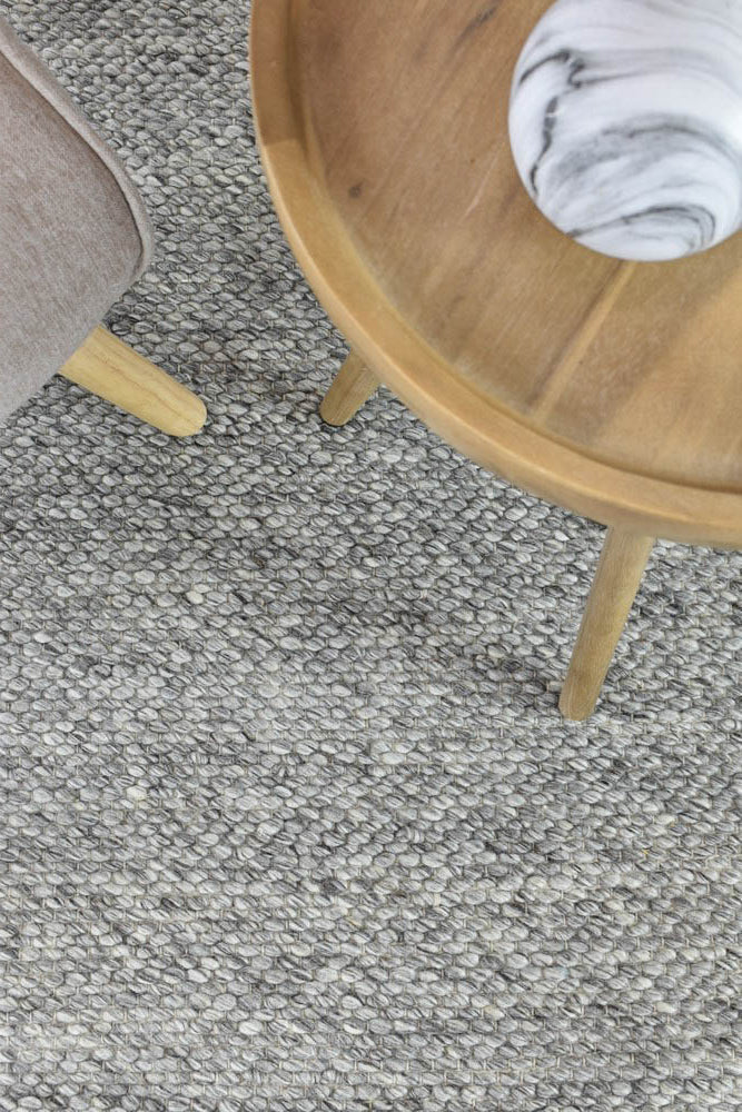 Sibble Silver Wool Rug